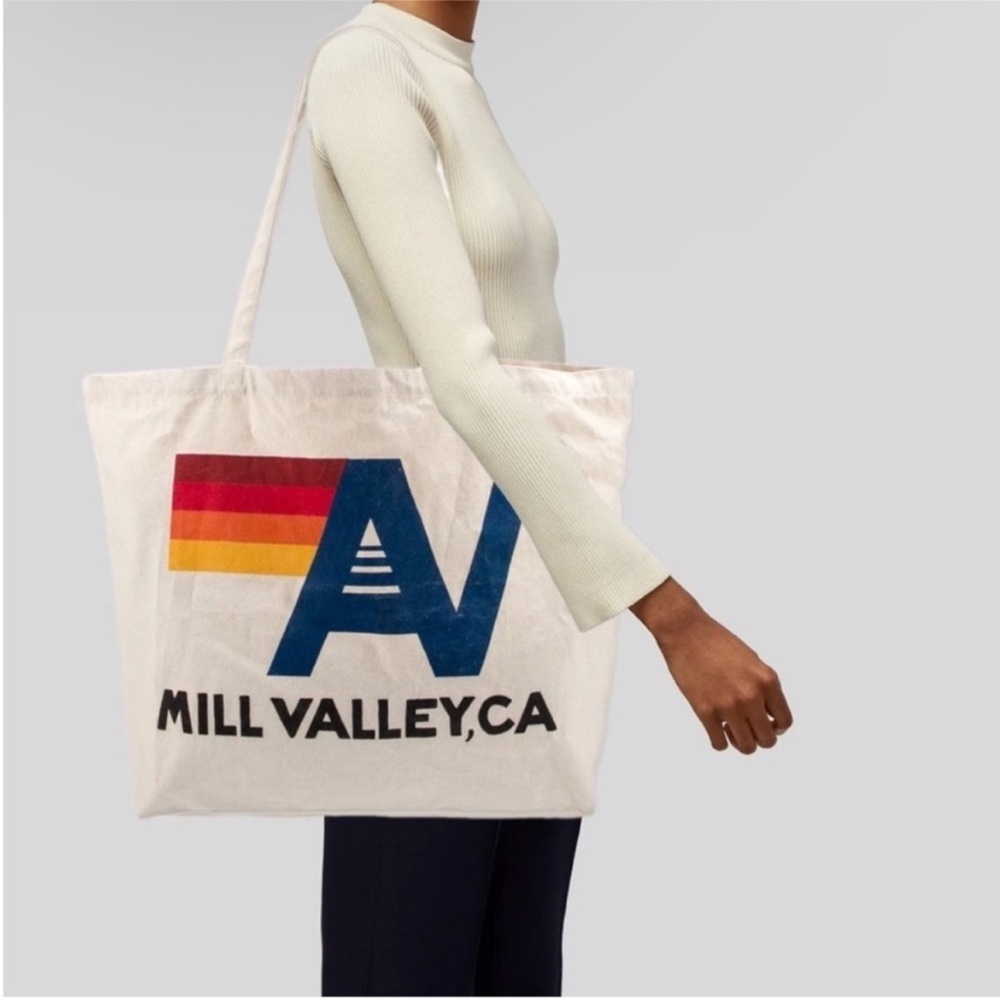 AVIATOR NATION Mill Valley Classic AV Logo Canvas Tote Bag Rainbow
- Multicolor